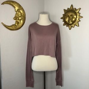Forever 21 Lilac Crop Top